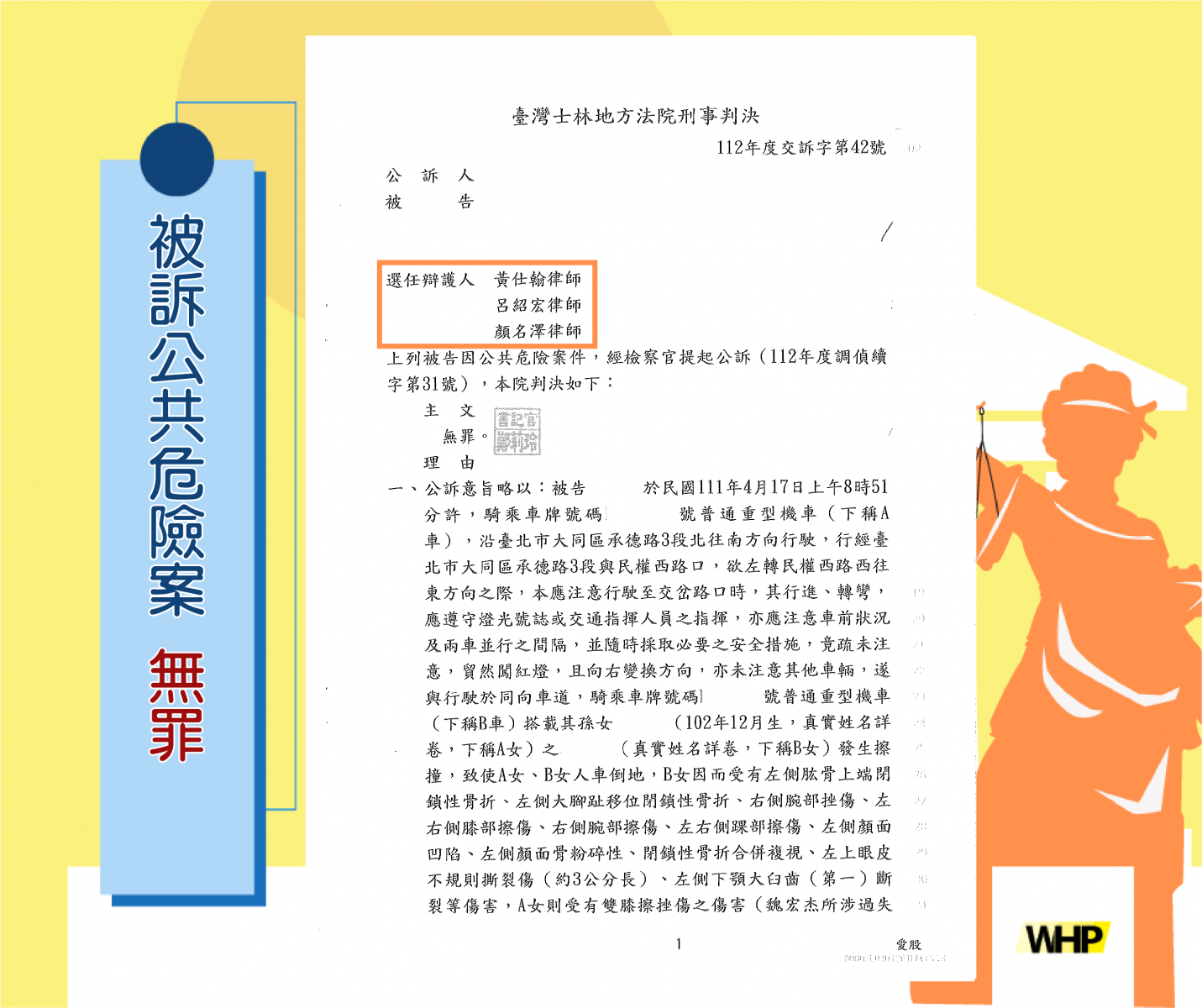 車禍 | 協助上救護車後離開現場 被告肇事逃逸 判決無罪