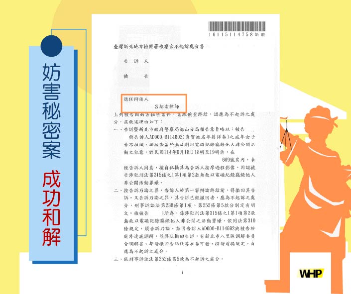 妨害秘密 房間偷拍 地檢署不起訴
